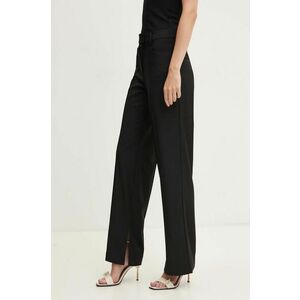 Remain pantaloni din lana Slim Suiting Pants culoarea negru, drept, high waist, 501907100 imagine