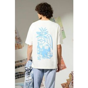 Medicine tricou din bumbac barbati, culoarea alb, cu imprimeu imagine