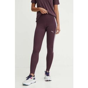 Puma leggins de antrenament culoarea violet, modelator, 681671 imagine