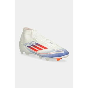 adidas Performance ghete de fotbal korki F50 League Mid culoarea alb, JH8234 imagine