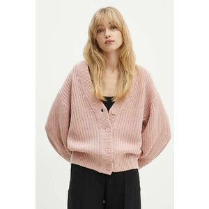 Silvian Heach cardigan RINER femei, culoarea roz, călduros, GPA24062CD imagine