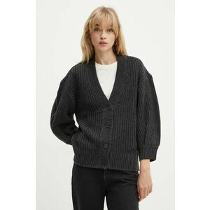 Silvian Heach cardigan RINER femei, culoarea gri, călduros, GPA24062CD imagine