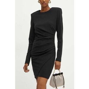 Silvian Heach rochie OLEMIA culoarea negru, mini, mulata, GPA24041VE imagine