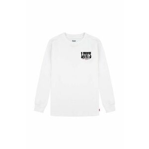 Levi's longsleeve din bumbac pentru copii GIDDY UP LS TEE culoarea alb, cu imprimeu, 8EL428 imagine