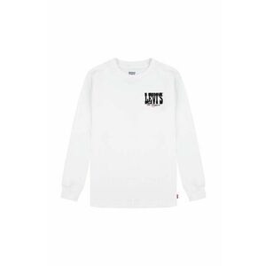 Levi's longsleeve din bumbac pentru copii GIDDY UP LS TEE culoarea alb, cu imprimeu, 9EL428 imagine