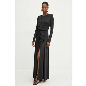 Silvian Heach rochie GASNSKY culoarea negru, maxi, evazati, GPA24282VE imagine