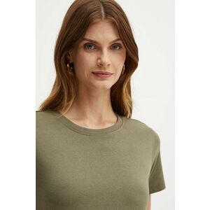 Silvian Heach tricou CHEKER femei, culoarea verde, GPA24057TS imagine