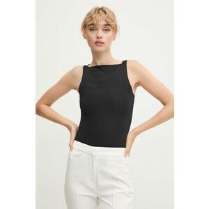 Remain body Jersey Bodysuit femei, culoarea negru, neted, 502257100 imagine