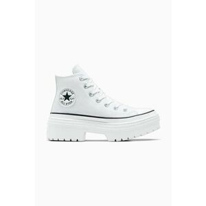 Converse tenisi Chuck Taylor All Star Lugged Heel femei, culoarea alb, A10364C imagine