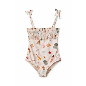 Liewood costum de baie dintr-o bucată pentru copii Larisa Printed Swimsuit culoarea bej, LW18678 imagine