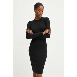 Silvian Heach rochie MARIT culoarea negru, mini, mulata, GPA24275VE imagine