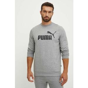 Puma bluza barbati, culoarea gri, cu imprimeu imagine