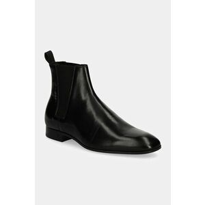 Karl Lagerfeld ghete chelsea de piele SAMUEL barbati, culoarea negru, KL12344 imagine