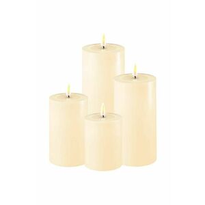 Deluxe Homeart set de lumanari led White Giftbox LED Candle 4-pack imagine