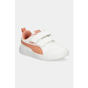 Puma sneakers pentru copii Courtflex V3 Dotty culoarea portocaliu, 398758 imagine