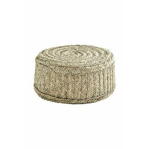 Madam Stoltz scaun de puf Seagrass Pouf imagine