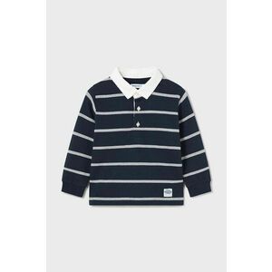 Mayoral tricou polo copii culoarea albastru marin, modelator, 2185 imagine