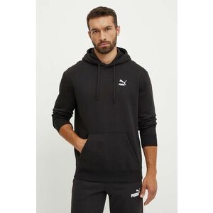 Puma bluza Classics barbati, culoarea negru, cu glugă, cu imprimeu, 535596 imagine