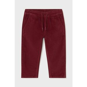 Mayoral pantaloni copii culoarea bordo, neted, 2537 imagine