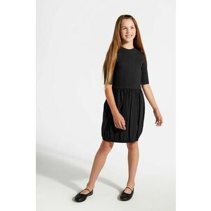 Coccodrillo rochie fete culoarea negru, mini, drept, BACK TO SCHOOL GIRL imagine