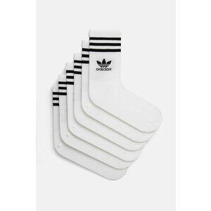 adidas Originals sosete Adicolor culoarea alb, JE1828 imagine