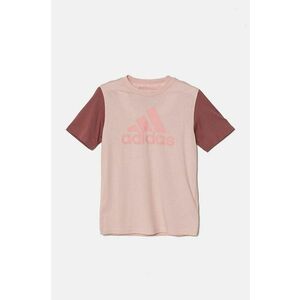 adidas tricou de bumbac pentru copii J BL CB T culoarea roz, IV7306 imagine