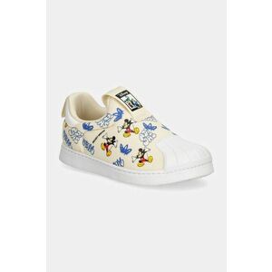 adidas Originals sneakers pentru copii SUPERSTAR 360 culoarea bej, IG6856 imagine