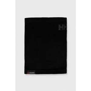 Helly Hansen fular impletit culoarea negru, neted imagine