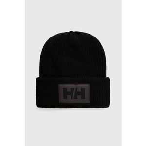 Helly Hansen căciulă HH BOX BEANIE culoarea negru, din tricot gros 53648 imagine