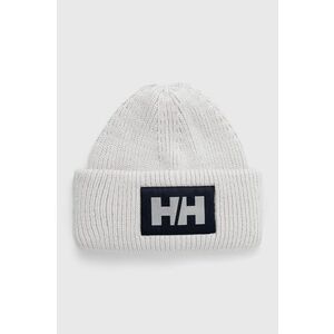 Helly Hansen căciulă HH BOX BEANIE culoarea gri, din tricot gros 53648 imagine