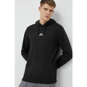 Helly Hansen bluză YU HOODIE 2.0 bărbați, culoarea negru, cu glugă, uni 53582 imagine