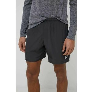 Asics pantaloni scurți de alergare barbati, culoarea negru imagine