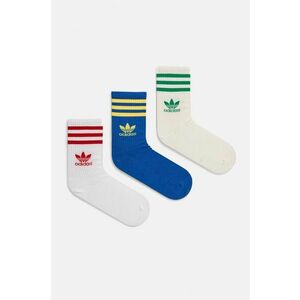 adidas Originals sosete 3-pack culoarea alb imagine