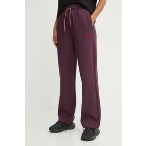 Puma pantaloni de trening culoarea bordo, neted, 626638 imagine