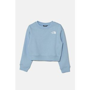 The North Face bluza copii CROP OVERSIZE CUTLINE CREW cu imprimeu, NF0A89HF1I51 imagine