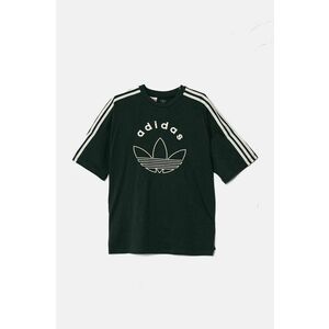 adidas Originals tricou de bumbac pentru copii TEE culoarea verde, cu imprimeu, IY9545 imagine