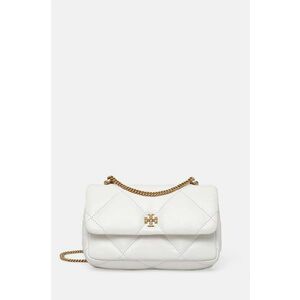 Tory Burch poseta de piele Kira Diamond culoarea alb, 154710 imagine