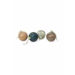 ferm LIVING set de globuri de crăciun Marble Baubles L 4-pack imagine