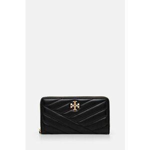 Tory Burch portofel Kira Chevron femei, culoarea negru, 90348 imagine