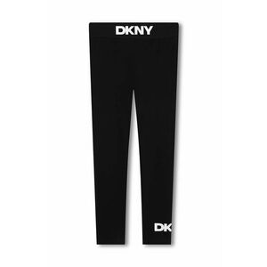 Dkny leggins copii culoarea negru, cu imprimeu, D60222 imagine