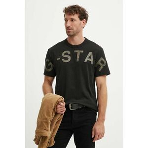 G-Star Raw tricou din bumbac barbati, culoarea negru, cu imprimeu, D25533-C336 imagine