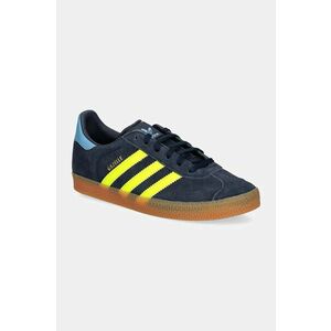 adidas Originals sneakers de piele întoarsă pentru copii GAZELLE culoarea albastru marin, IH2795 imagine