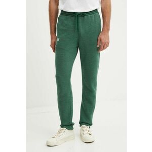 American Vintage pantaloni de trening culoarea verde, neted, MDOV05BH24 imagine