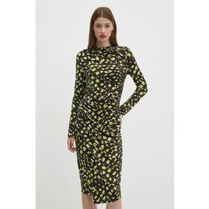 Joseph Ribkoff rochie culoarea verde, midi, mulata, 243061 imagine