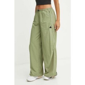 adidas pantaloni City Escape femei, culoarea verde, neted, IW5205 imagine