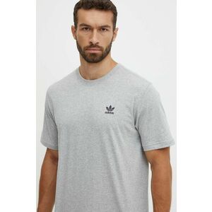 adidas Originals tricou din bumbac barbati, culoarea gri, melanj, IZ2096 imagine