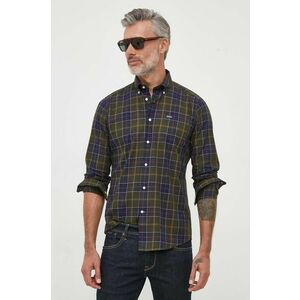 Barbour camasa din bumbac barbati, cu guler button-down, slim imagine