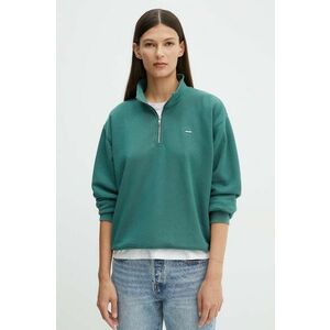 Levi's bluza femei, culoarea verde, neted imagine