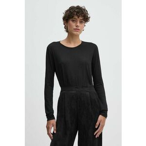 Sisley longsleeve femei, culoarea negru imagine