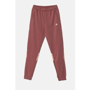 adidas pantaloni de trening pentru copii J 3S TIB PT culoarea roz, modelator, IV7299 imagine